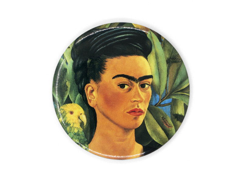 Pocket Mirror W, Ø 80 mm, Frida Kahlo, Self-Portrait with bonito