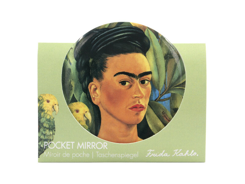 Pocket Mirror W, Ø 80 mm, Frida Kahlo, Self-Portrait with bonito