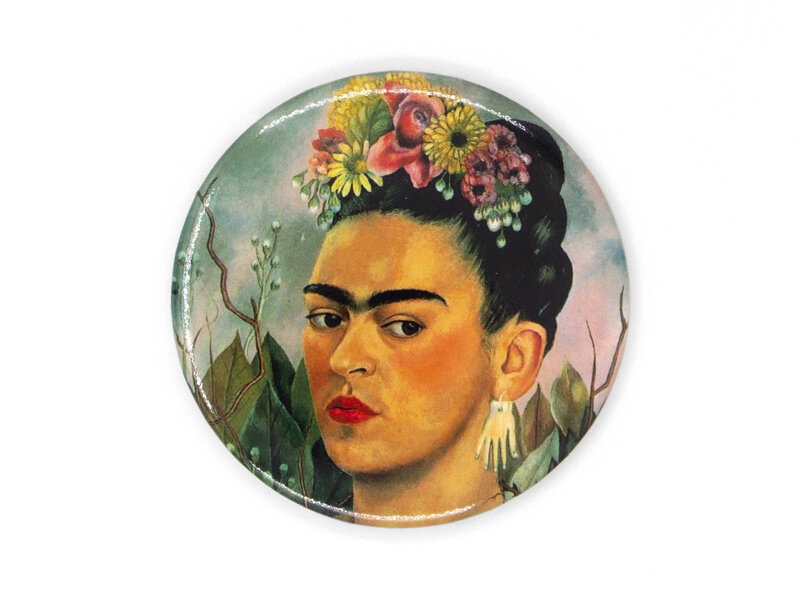 Pocket Mirror W, Ø 80 mm, Frida Kahlo, Self-Portrait -Dr Eloesser