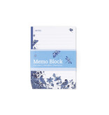 Memo blocnote, Oiseaux bleus de Delft