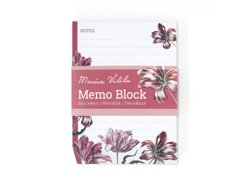 Top Blok/ Memo blocnote, Tulpen, Maria Sibylla Merian