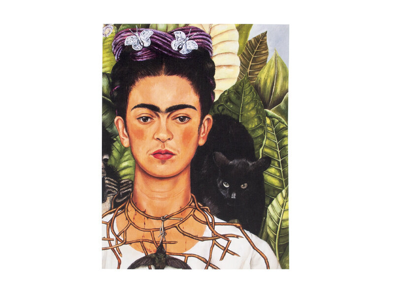 Softcover art sketchbook,Frida Kahlo, Self-portrait- hummingbird