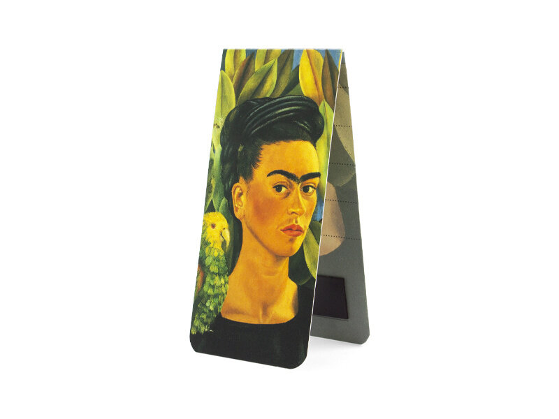 Magnetisches Lesezeichen, Frida kahlo, Self-Portrait with Bonito