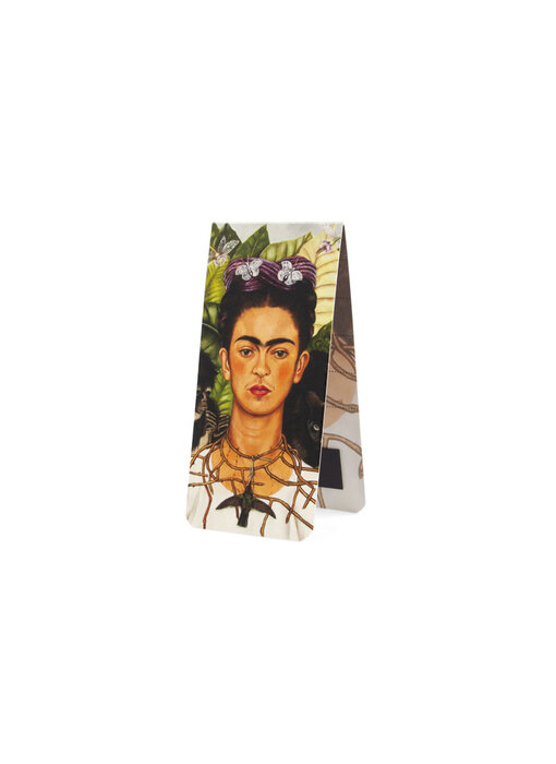 Magnetisches Lesezeichen, Frida Kahlo,Selbstporträt mit Dornenhalsband und Kolibri