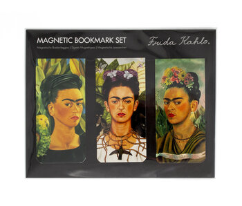 Set van 3 Magnetische boekenleggers, Frida Kahlo, Zelfportretten