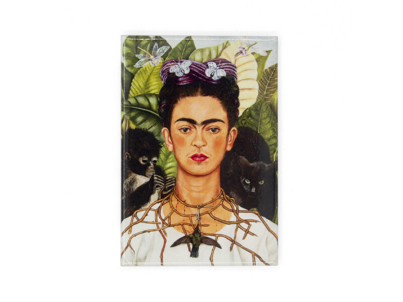 Koelkast magneet, Frida kahlo, Zelfportret met doornenketting en kolibrie
