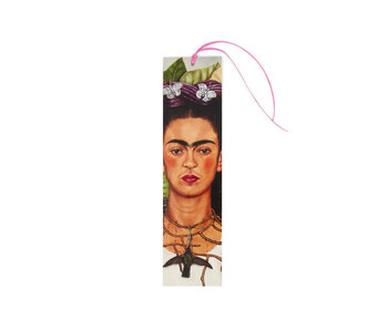 Classical Bookmark, Frida kahlo, Self Portrait -hummingbird