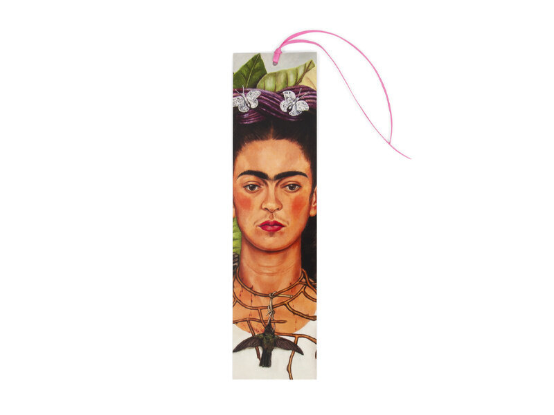 Classical Bookmark, Frida kahlo, Self Portrait -hummingbird