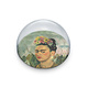 Glazen bolle presse papier, Frida Kahlo, Zelfportret -Dr Eloesser