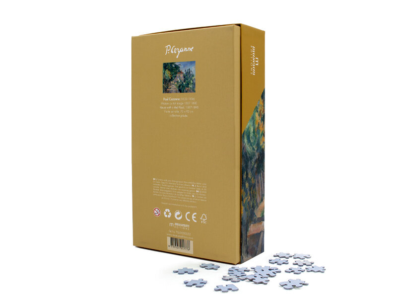 Puzzle, 1000 piezas, Paul Cézanne, Casa con techo rojo