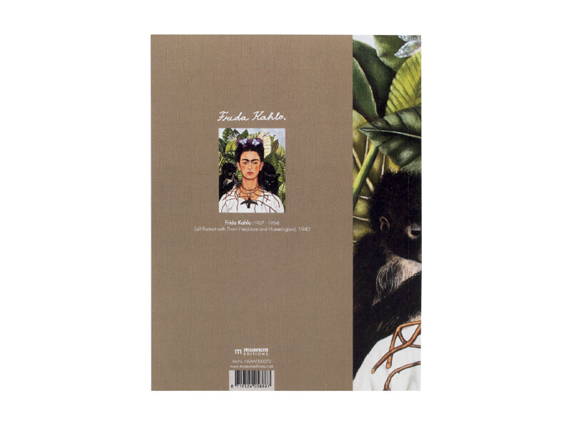 Softcover art sketchbook,Frida Kahlo, Self-portrait- hummingbird