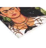 Softcover kunst schetsboek, Frida Kahlo, Zelfportret met doornenketting en kolibrie