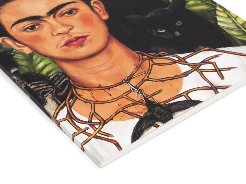 Softcover art sketchbook,Frida Kahlo, Self-portrait- hummingbird