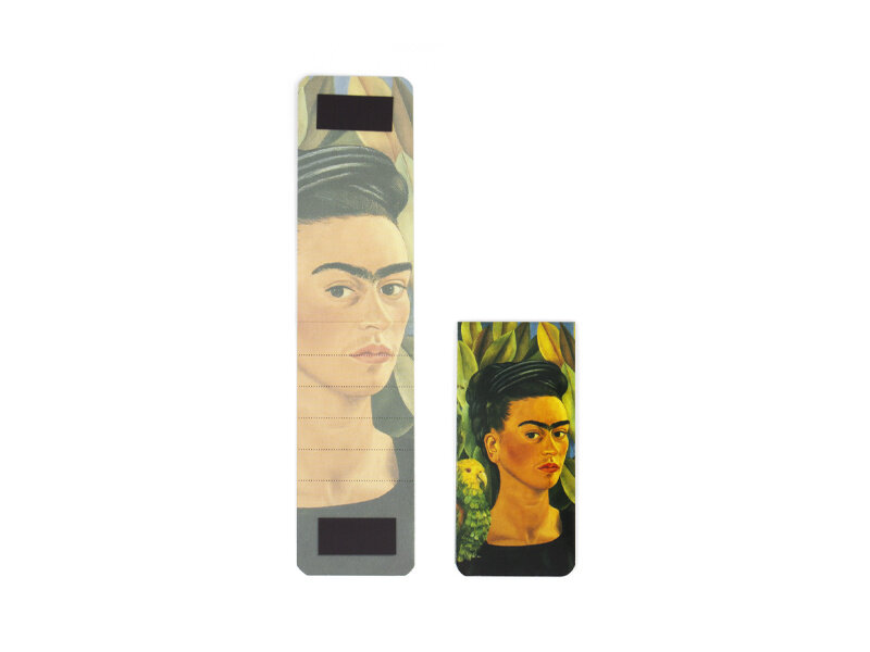 Magnetisches Lesezeichen, Frida kahlo, Self-Portrait with Bonito