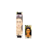 Magnetische boekenlegger,Frida kahlo, Zelfportret met doornenketting en kolibrie