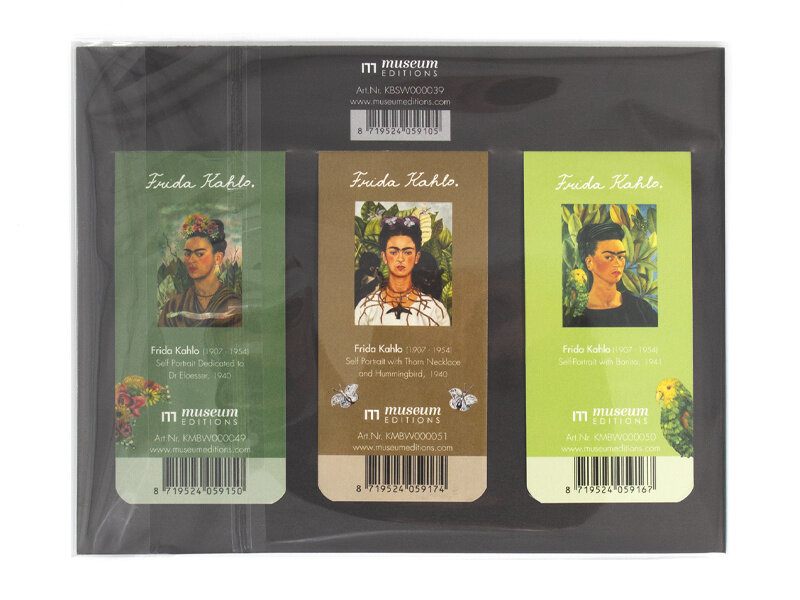 3er-Set, magnetisches Lesezeichen, Frida Kahlo, Self portraits