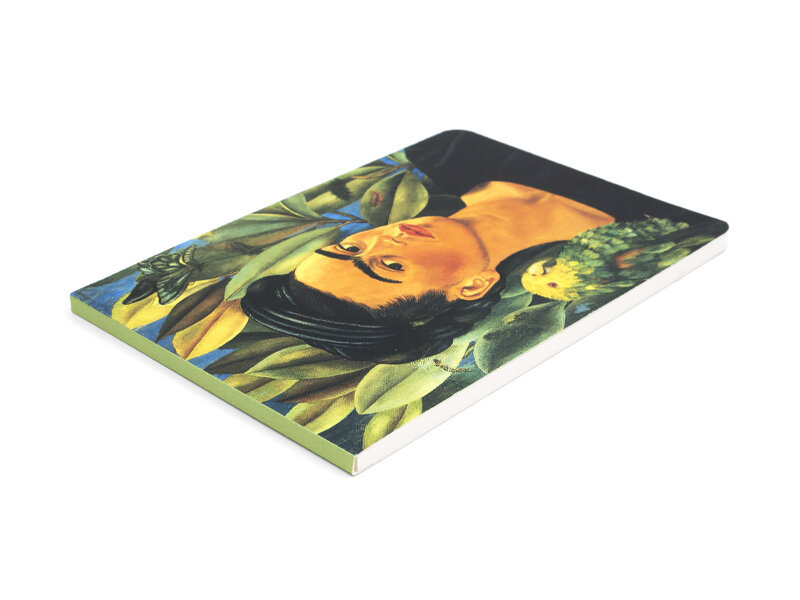 leeres Notizbuch A6, Frida Kahlo, Selbstporträt   -Bonito