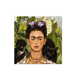 Foulard, 68x68cm, 100% soie, Frida Kahlo, Autoportrait au collier d'épines et au colibri