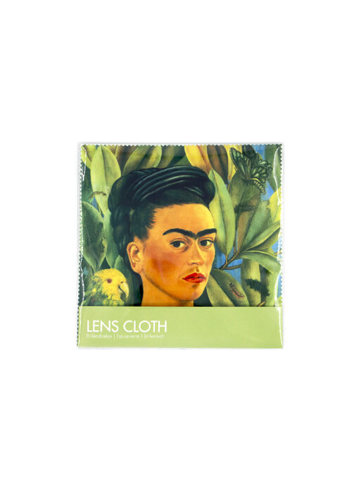 Brillenputztuch,15x15 cm, Frida Kahlo, Selbstporträt   -Bonito