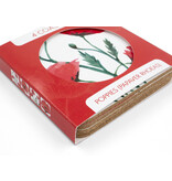 Coasters, set of 4, ECO, Poppies