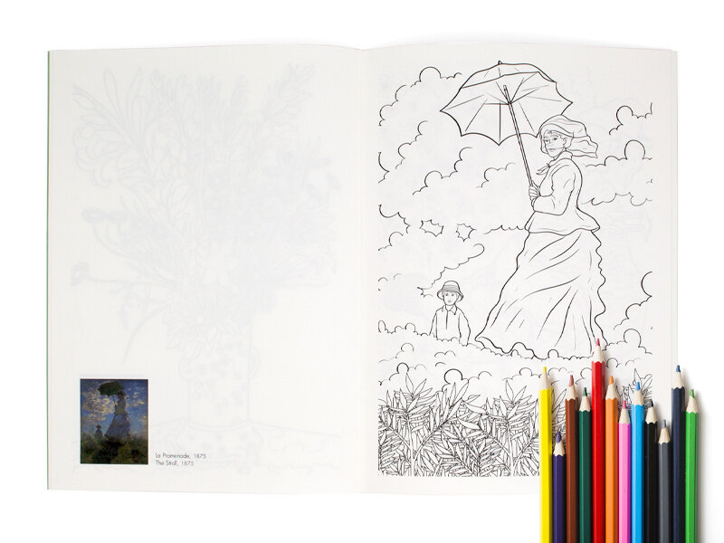 Libro de colorear,Claude Monet