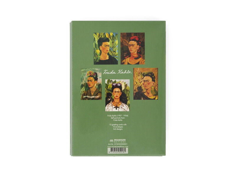 Carpeta de tarjetas, L, 2 x 5 tarjetas, Frida Kahlo, autorretratos