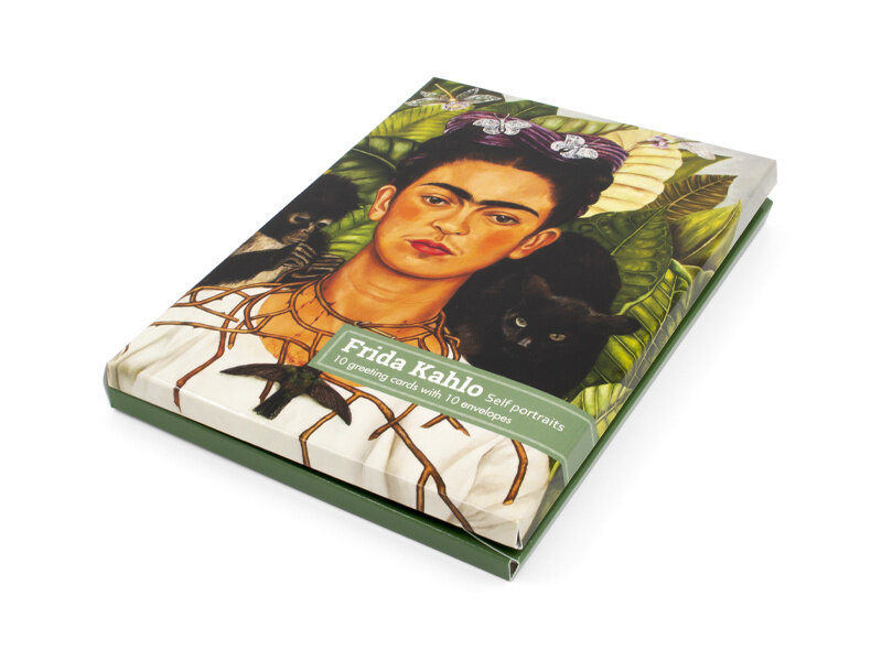 Porte-cartes, L, 2 x 5 cartes, Frida Kahlo, autoportraits
