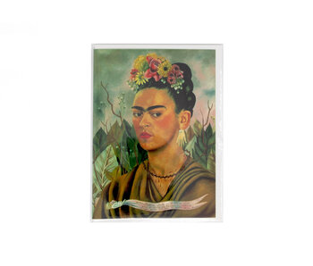 Tarjeta doble con sobre,  Frida Kahlo, Autorretrato Dr Eloesser