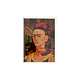 Double card with envelope, Frida Kahlo, Self portrait with monkey and red ribbons
