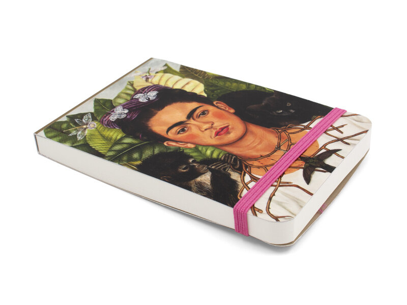Pocket Note A7 ,  Frida Kahlo, Self portrait with humming bird