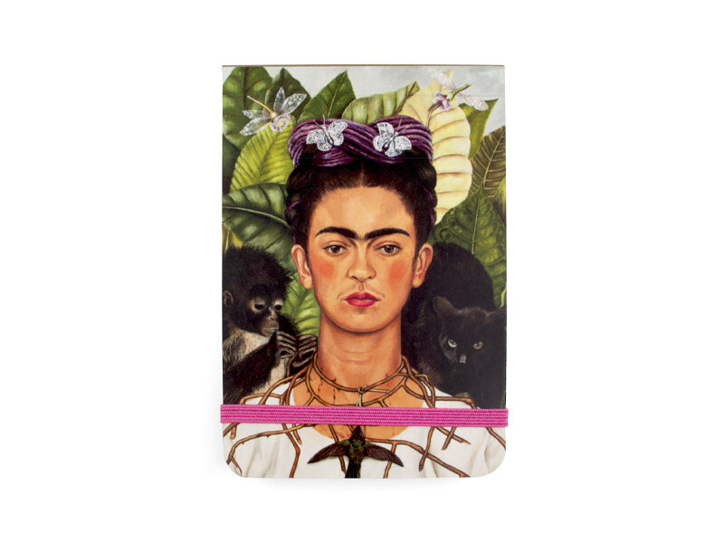 Pocket Note A7 ,  Frida Kahlo, Self portrait with humming bird