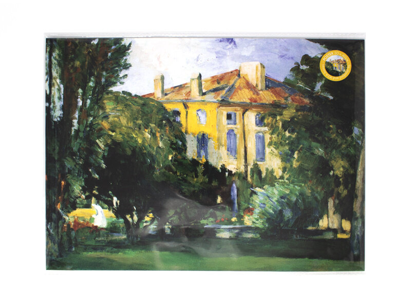 Mini-Poster, A3,Paul Cézanne,  Das Haus von Jas de Bouffan