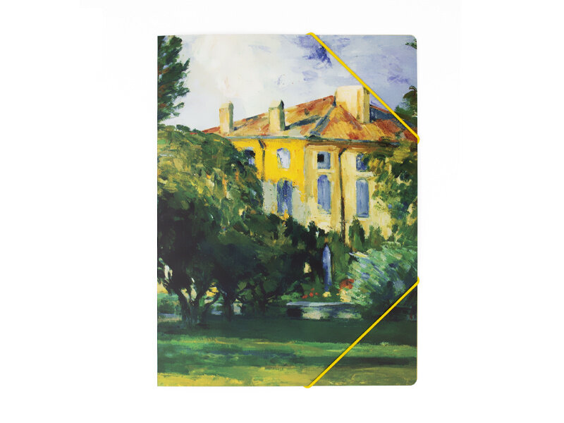 Dokumentenmappe mit Gummiband, A4, Paul Cézanne,  Das Haus von Jas de Bouffan