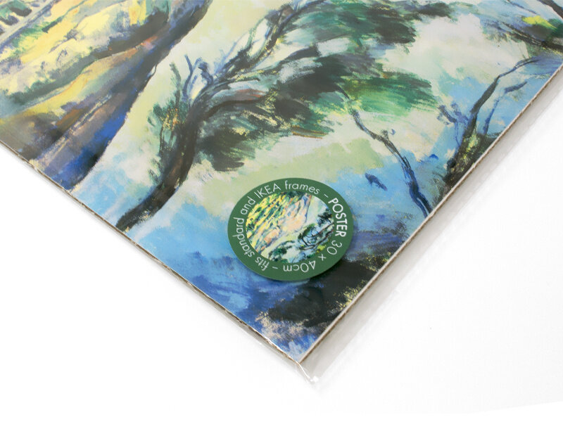 Mini Poster , A3, Paul Cezanne,  The Sainte-Victoire mountain