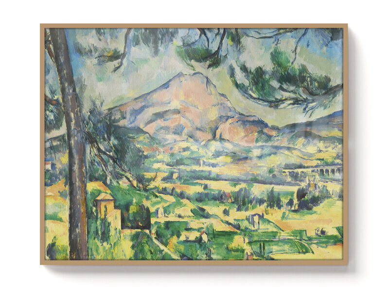 Mini Poster , A3, Paul Cezanne,  The Sainte-Victoire mountain