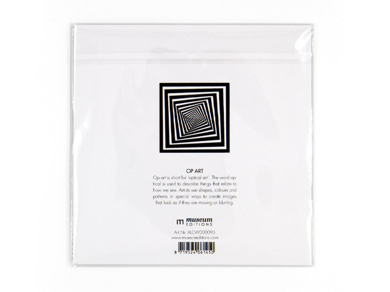 Brillendoekje, 15 x 15 cm, Optisch patroon