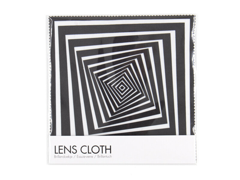 Chiffon à lunettes, 15 x 15 cm, motif optique