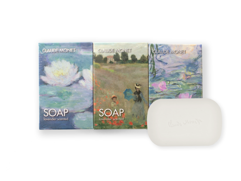 Set mit 3 Seifen, Meisterwerke von Claude Monet