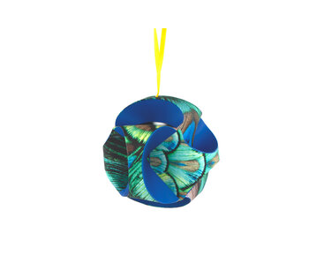 Fais le toi-même: boule de Noël , Plumes de paon