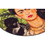 Mouse Pad round , Frida Kahlo, Portrait with Hummingbird Mouse Pad round , Frida Kahlo, Portrait with Hummingbird