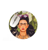 Mouse Pad round , Frida Kahlo, Portrait with Hummingbird Mouse Pad round , Frida Kahlo, Portrait with Hummingbird