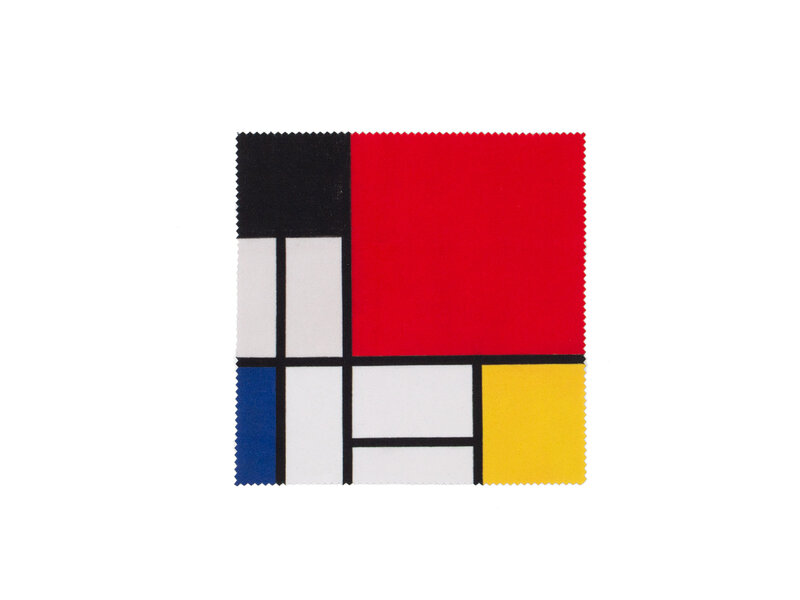 Étui à lunettes avec tissu pour lentilles, Piet Mondriaan