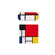 Étui à lunettes avec tissu pour lentilles, Piet Mondriaan