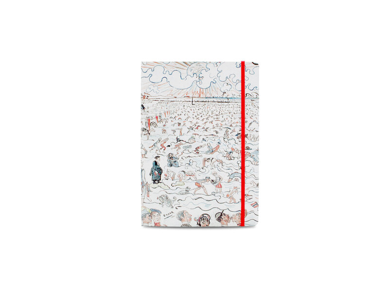 Softcover notitieboekje, A5, James Ensor, De baden van Oostende