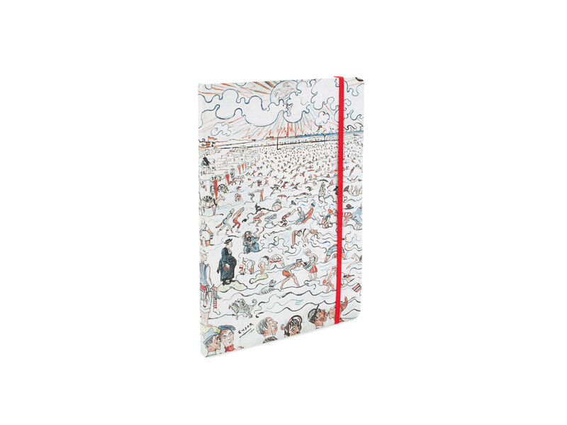 Softcover notitieboekje, A5, James Ensor, De baden van Oostende