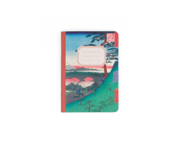 Mini-Notizbuch, A6, Hiroshige, Mount Fuji von Meguro