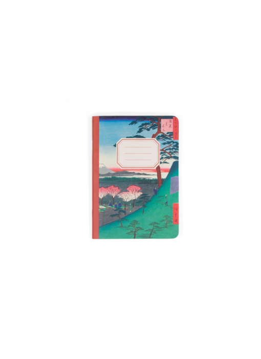 Mini notitieboekje , A6, Hiroshige, Mount Fuji van Meguro