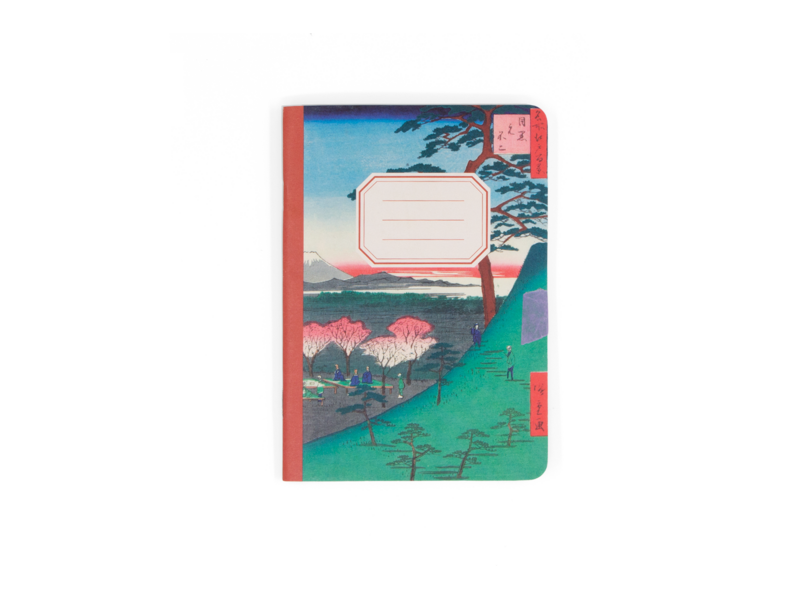 Mikro carnet, format A6, Hiroshige, Mount Fuji from Meguro