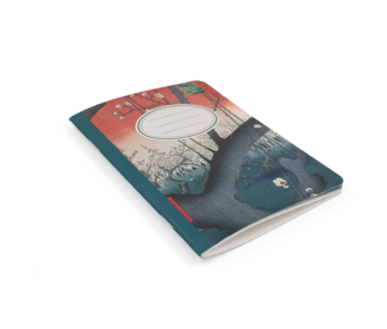 Mini notebook, A6,  The Plum Orchard at Kameido-Hokusai