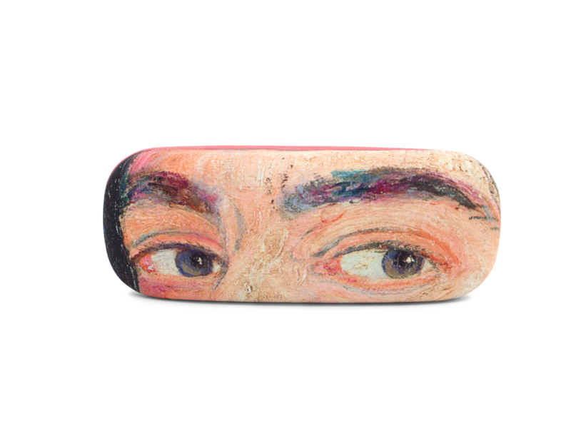 Étui à lunettes, James Ensor, Autoportrait avec masques